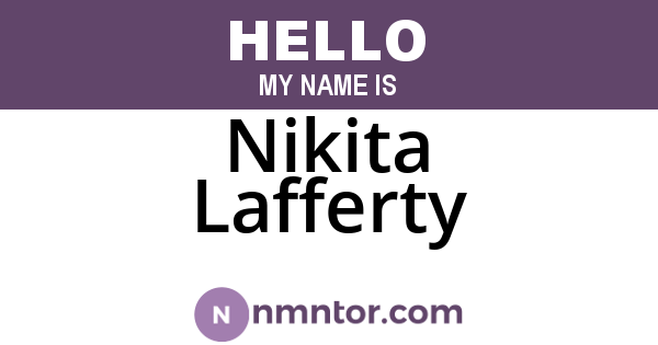 Nikita Lafferty