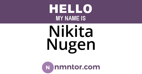 Nikita Nugen