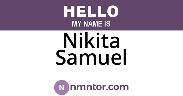 Nikita Samuel