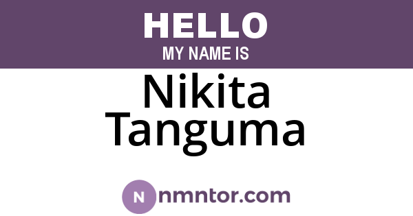 Nikita Tanguma