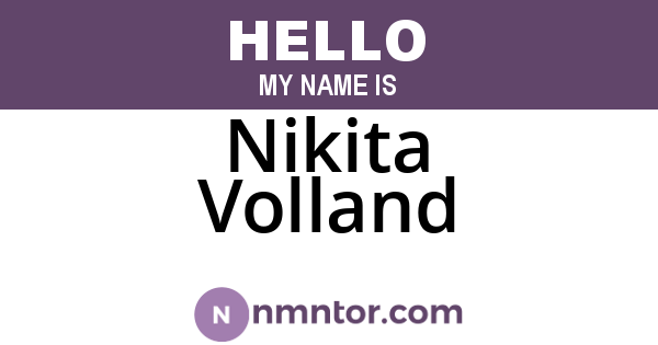 Nikita Volland
