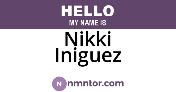 Nikki Iniguez