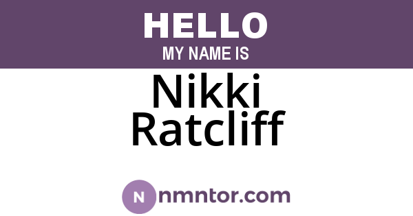 Nikki Ratcliff
