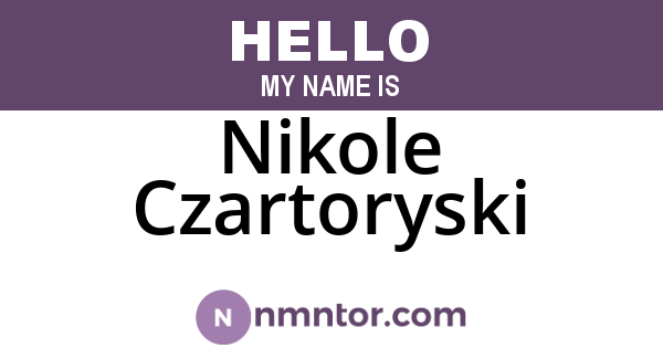 Nikole Czartoryski