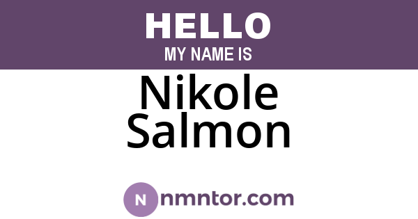 Nikole Salmon