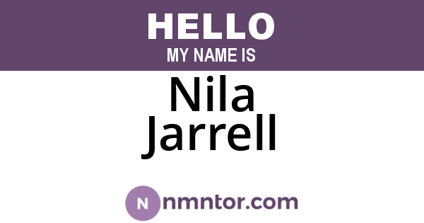 Nila Jarrell