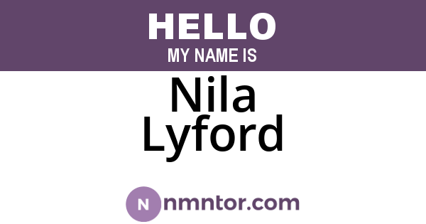 Nila Lyford