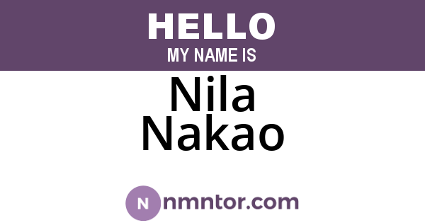Nila Nakao