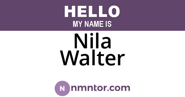 Nila Walter