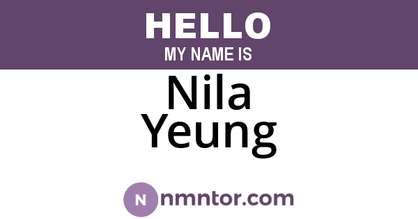 Nila Yeung