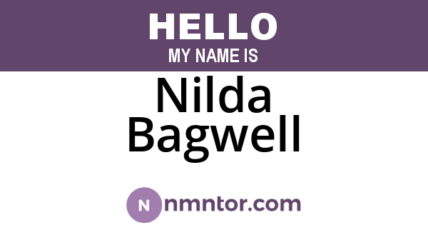 Nilda Bagwell