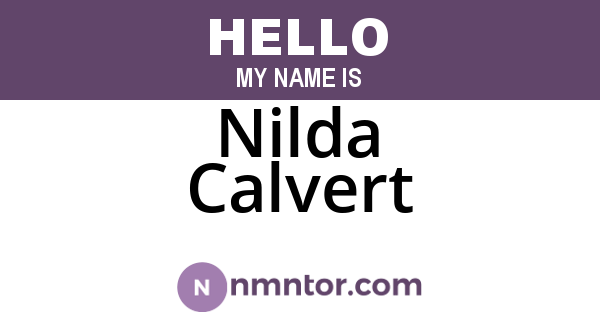 Nilda Calvert