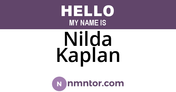Nilda Kaplan