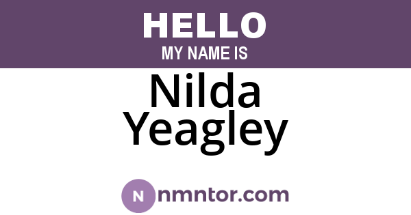 Nilda Yeagley