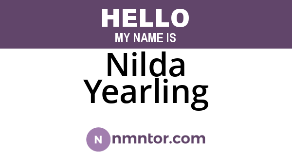 Nilda Yearling