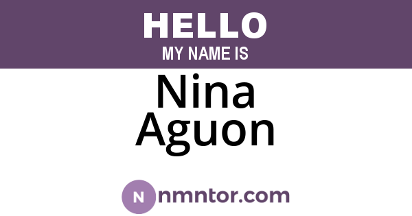 Nina Aguon