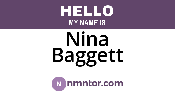 Nina Baggett