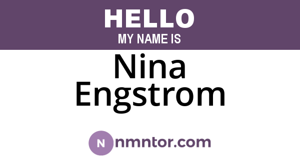 Nina Engstrom