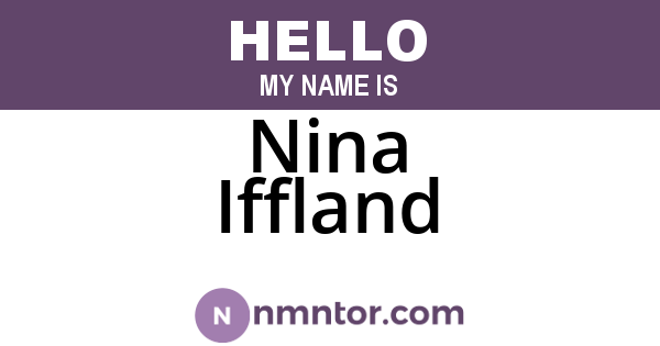 Nina Iffland