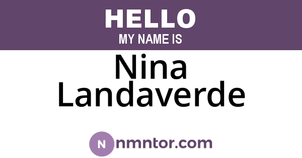 Nina Landaverde