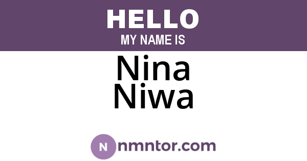 Nina Niwa