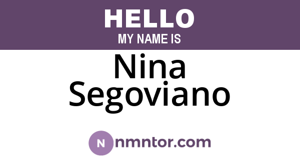 Nina Segoviano