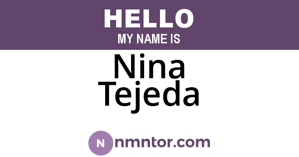 Nina Tejeda