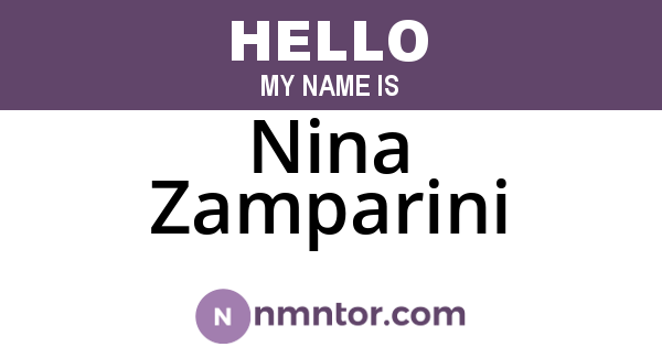 Nina Zamparini