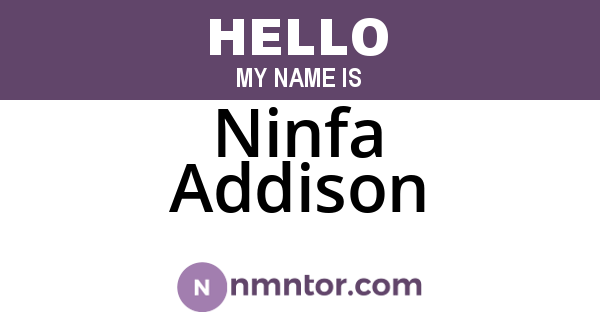 Ninfa Addison