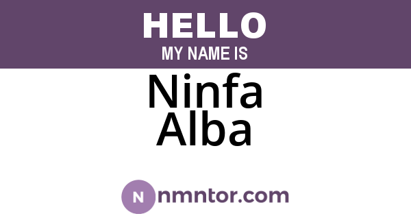 Ninfa Alba