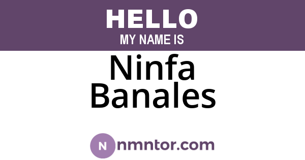 Ninfa Banales
