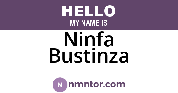 Ninfa Bustinza