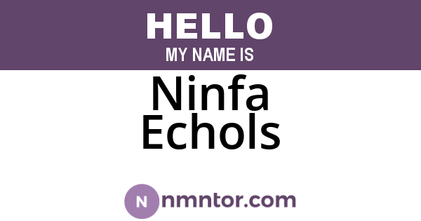 Ninfa Echols