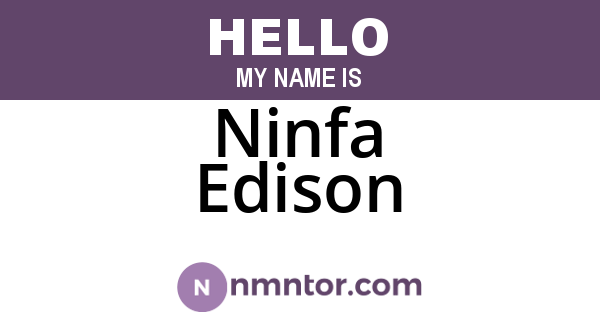 Ninfa Edison