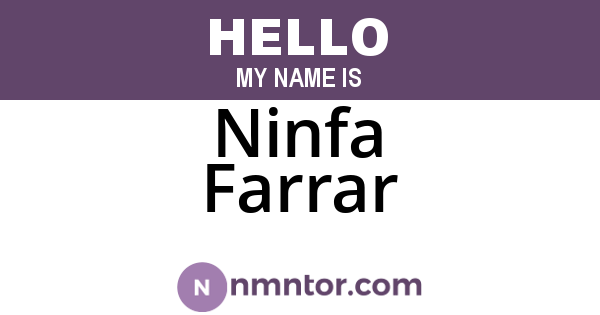 Ninfa Farrar