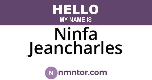 Ninfa Jeancharles