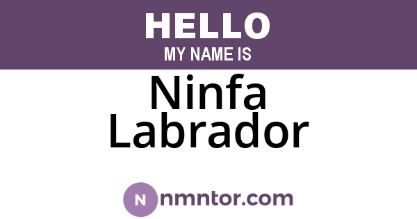 Ninfa Labrador