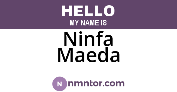 Ninfa Maeda