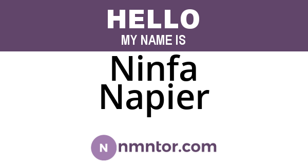 Ninfa Napier