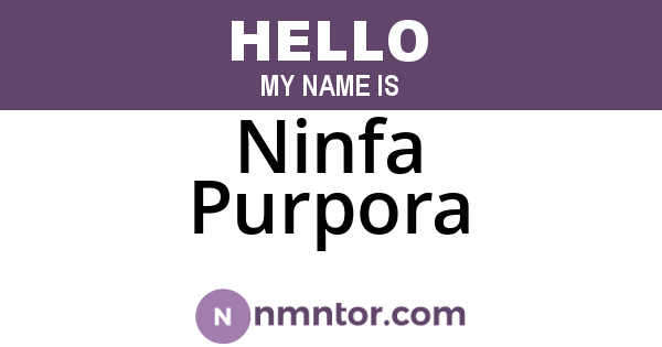 Ninfa Purpora