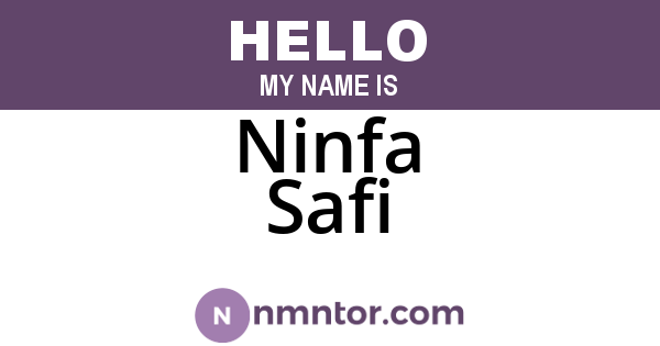 Ninfa Safi