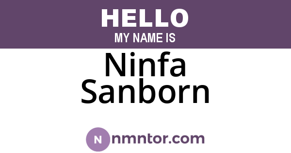 Ninfa Sanborn