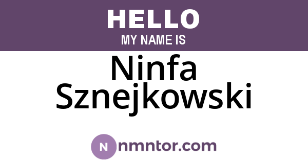 Ninfa Sznejkowski