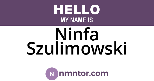 Ninfa Szulimowski