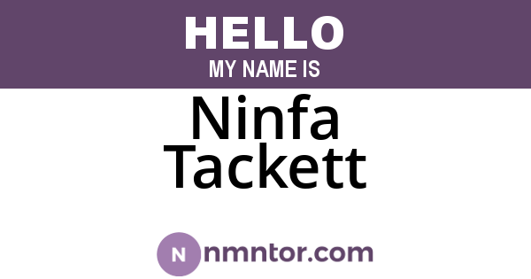 Ninfa Tackett