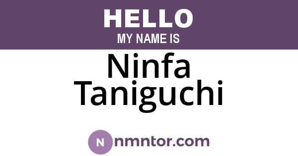 Ninfa Taniguchi