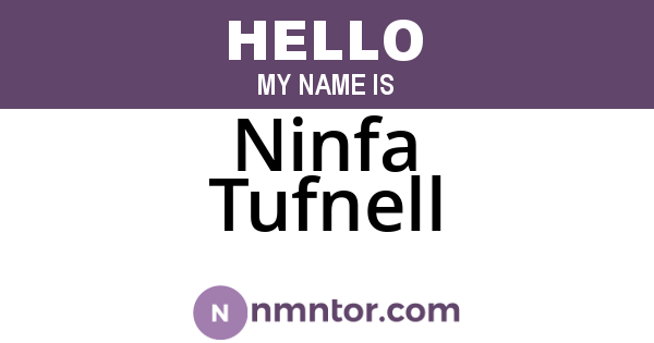 Ninfa Tufnell