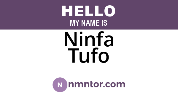 Ninfa Tufo