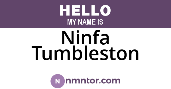 Ninfa Tumbleston