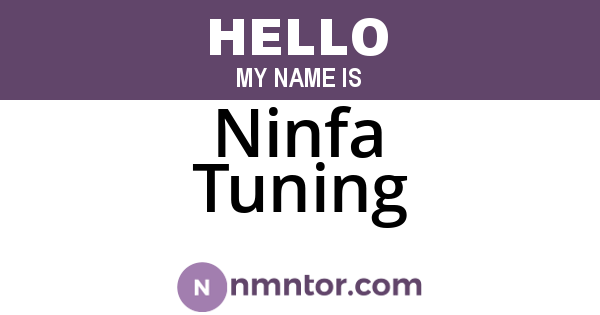 Ninfa Tuning